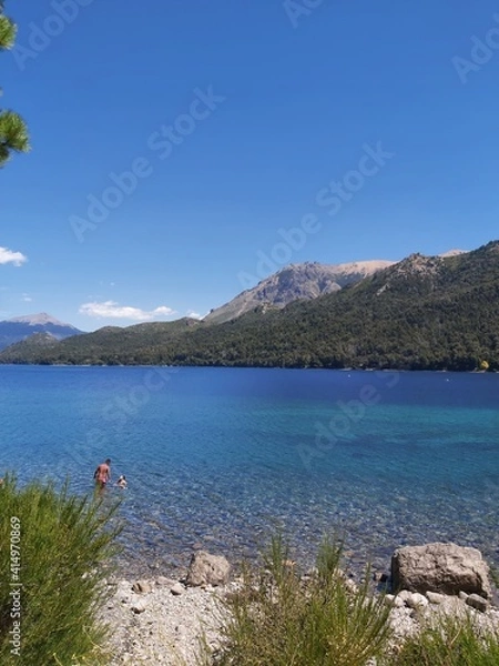 Obraz lake and mountains