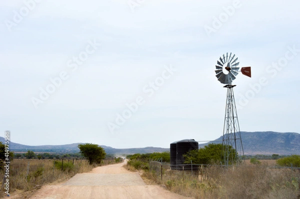 Obraz windmill in the desert
