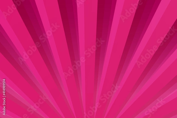 Obraz Modern magenta halftone, glowing rays, comic style abstract background with copy space