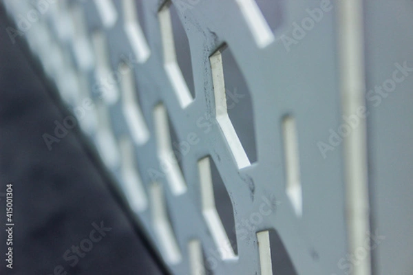 Obraz A closeup on a rack. 