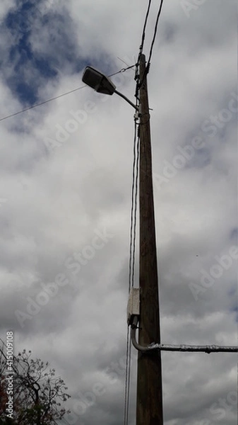 Obraz barbed wire against sky