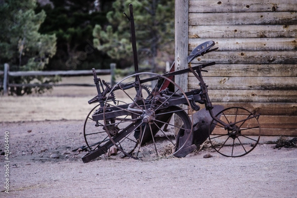 Fototapeta Old farm plow