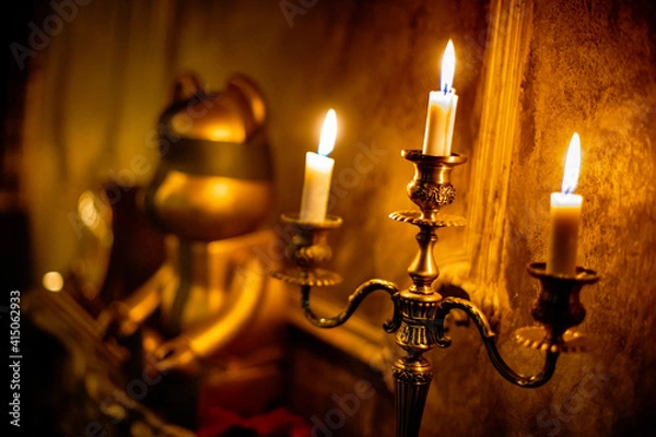Obraz candlestick with candles