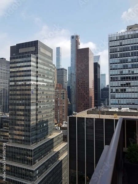 Obraz city skyscrapers