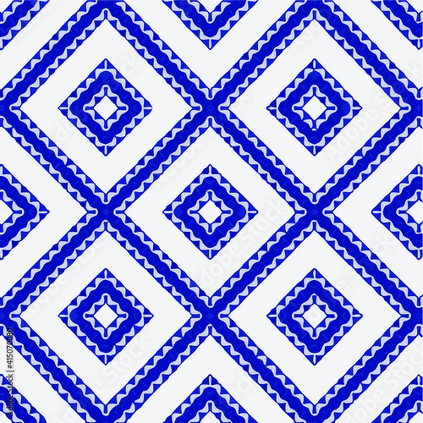 Fototapeta Seamless vector pattern in geometric ornamental style