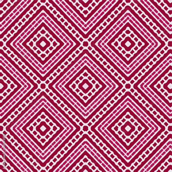 Fototapeta Seamless vector pattern in geometric ornamental style