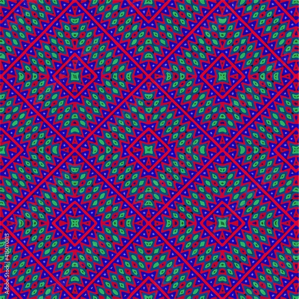 Fototapeta Seamless vector pattern in geometric ornamental style