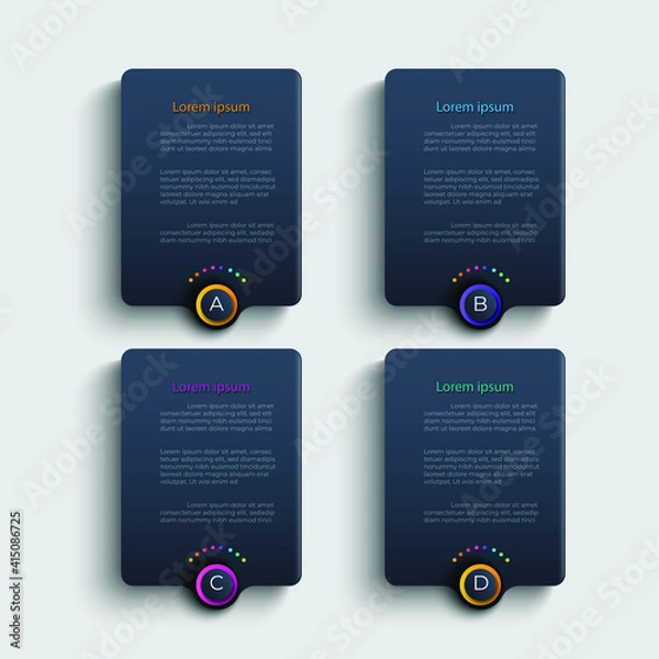 Fototapeta Infographic vector illustration Thin Line Connection on orange theme chart origami paper color info-graphic template for diagram presentation chart and business concept with element options
