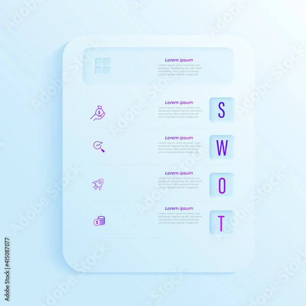 Fototapeta Infographic vector illustration Thin Line Connection on orange theme chart origami paper color info-graphic template for diagram presentation chart and business concept with element options
