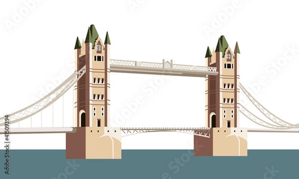 Obraz the ancient bridge over the river