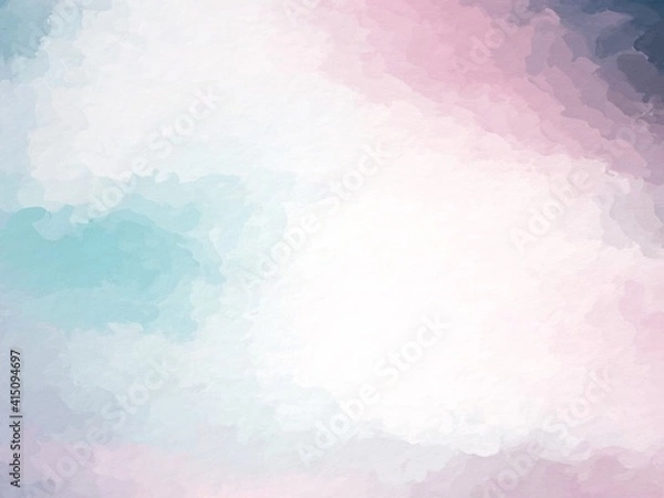 Fototapeta Sweet pastel watercolor paper texture for backgrounds. colorful abstract pattern. The brush stroke graphic abstract. Picture for creative wallpaper or design art work.