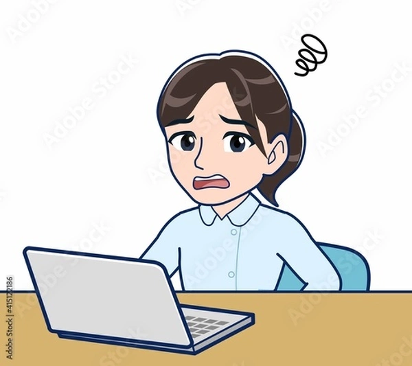 Fototapeta 水色の服を着た看護師さん