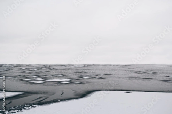Obraz ice and frozen waves in the black sea