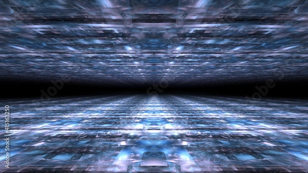 Fototapeta サイバーイメージの地平線