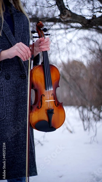 Obraz person playing violin