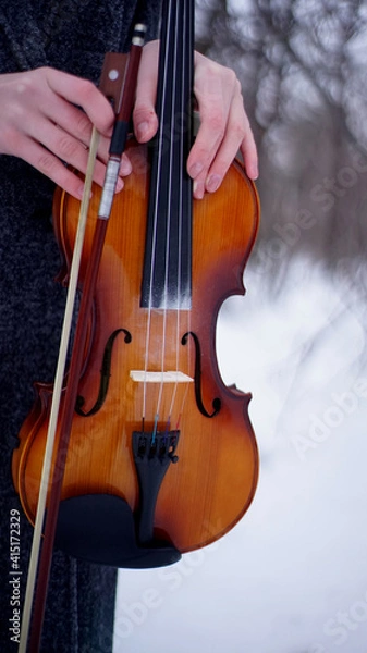 Obraz person playing violin