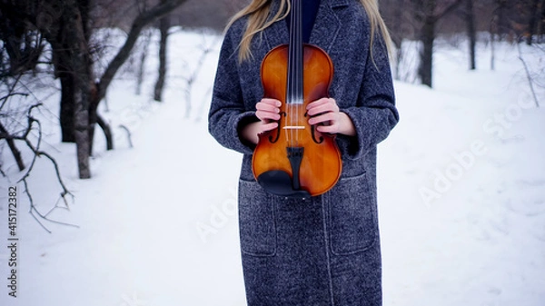 Obraz person playing violin
