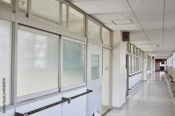 Obraz 学校の廊下