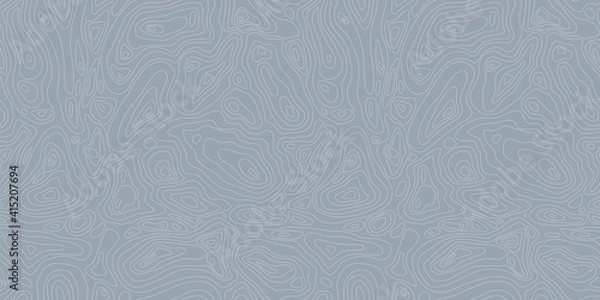 Obraz Abstract blue background with thin lines topographic map Vector illustration. Seamless Pattern
