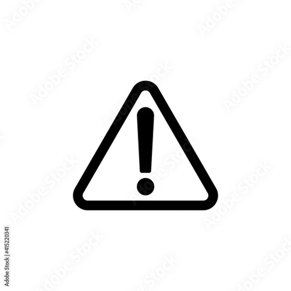 Fototapeta Exclamation, Attention Sign Icon Vector