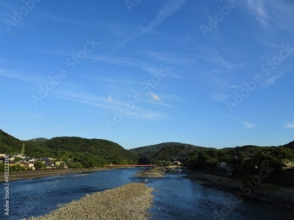 Obraz 宇治川のほとり
