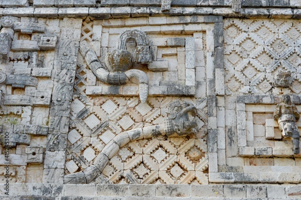 Obraz Mayan stone carving