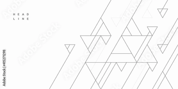 Obraz Abstract geometric technological background. Vector creative design.