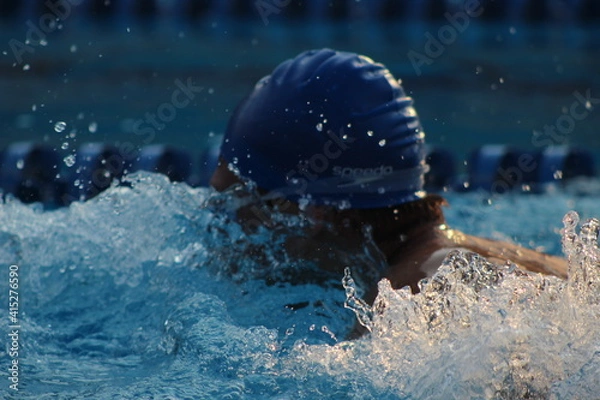Obraz swimmer on the water