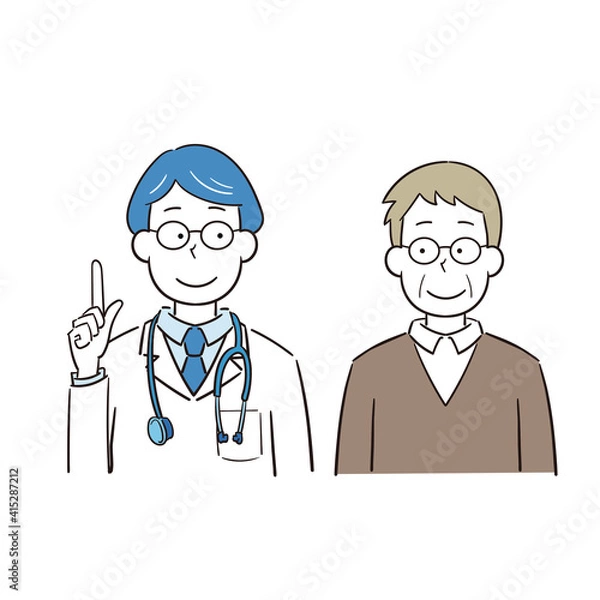 Fototapeta 信頼できるかかりつけ医と男性