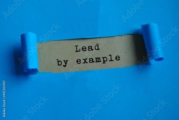 Obraz Lead by example