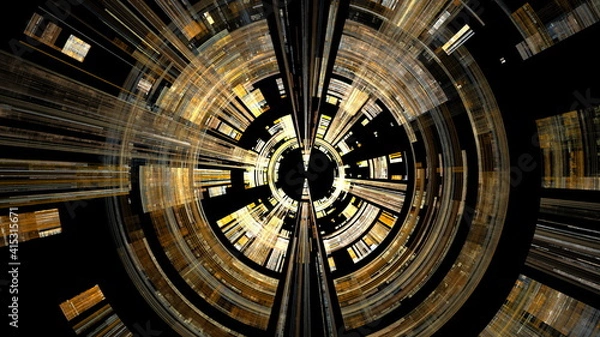 Fototapeta 幻想的なトンネルのイメージの背景