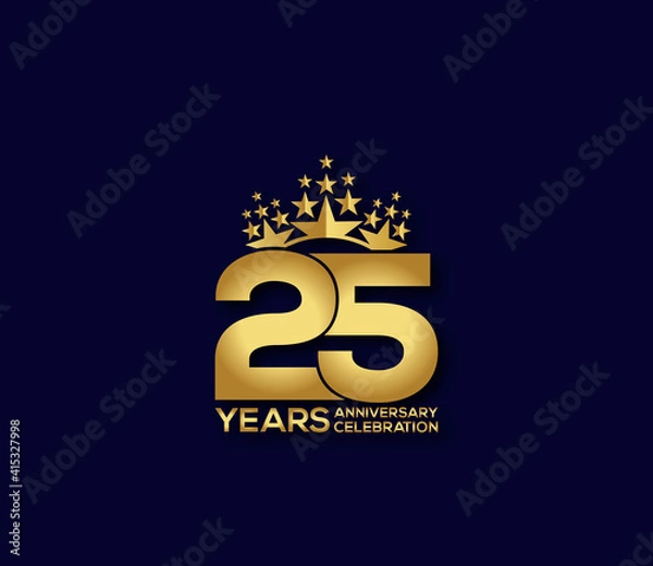 Obraz 25 Year Anniversary Day background Concept