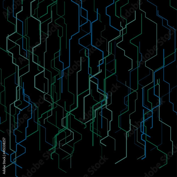 Fototapeta Vector abstract circuit.