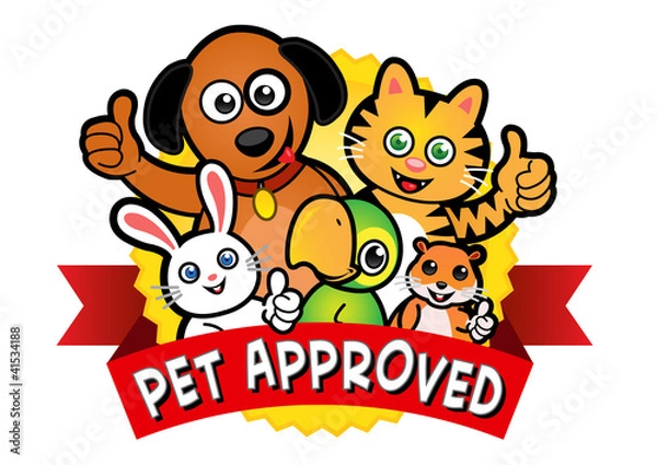 Obraz Pet Approved Seal