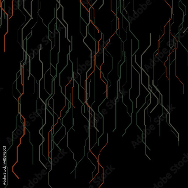 Fototapeta Vector abstract circuit.