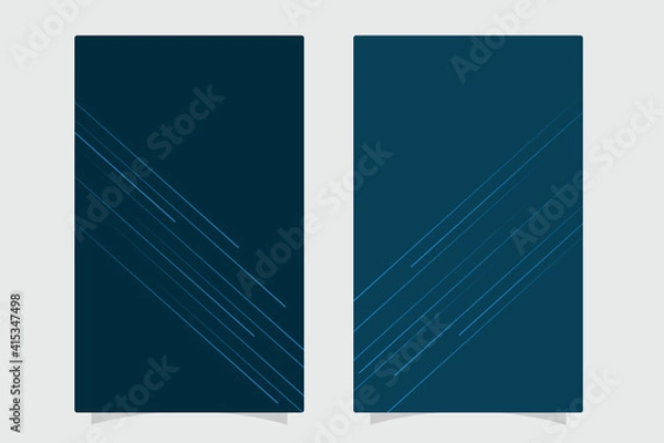 Fototapeta Abstract banners set with line speed designs. energy technology concept. Vector background