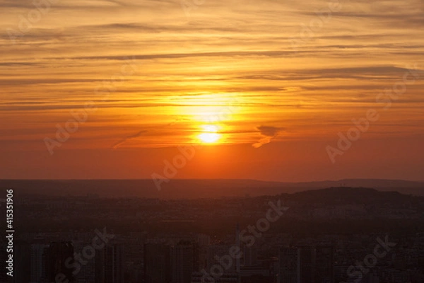 Fototapeta Paris sunset