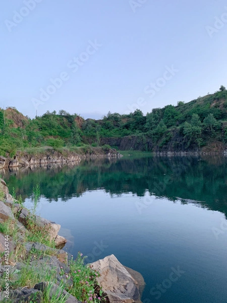 Obraz lake and mountains