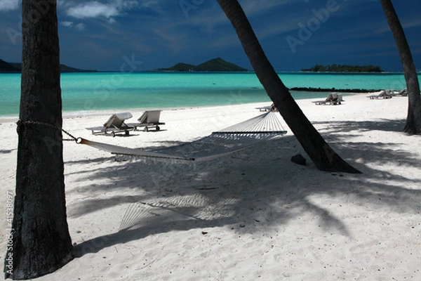 Fototapeta The Lagoon at Bora Bora