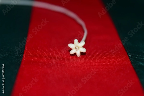 Fototapeta white small plastic object