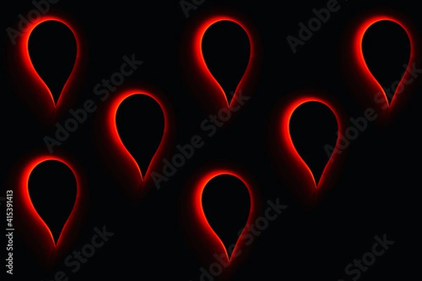 Fototapeta red hearts background