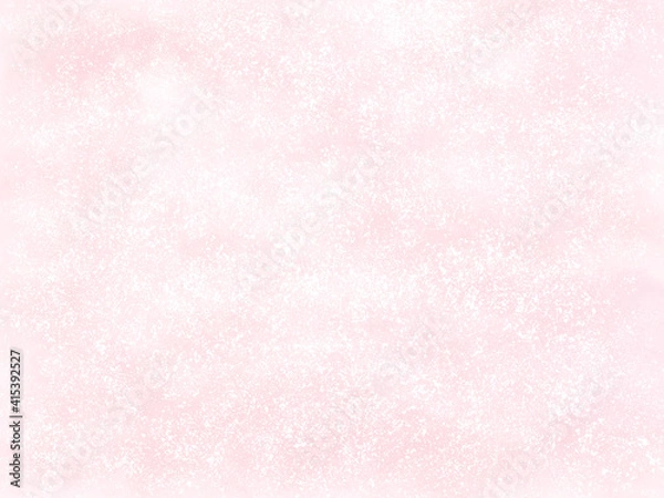 Fototapeta 薄いピンクのふわふわした模様のある壁紙、水彩画のぼんやりしたイメージ、春色の背景