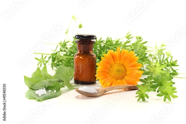 Obraz Homöopathie mit Globuli