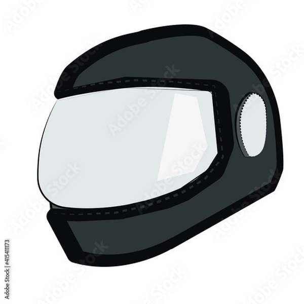 Fototapeta helmet a symbol of safety, an important item for two-wheeler riders