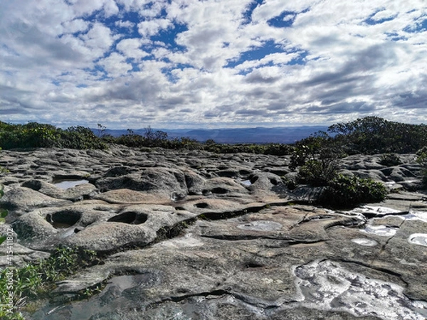 Obraz Top of rocky hill in Chapada Diamantina