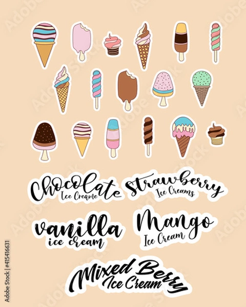 Obraz Cute planner stickers