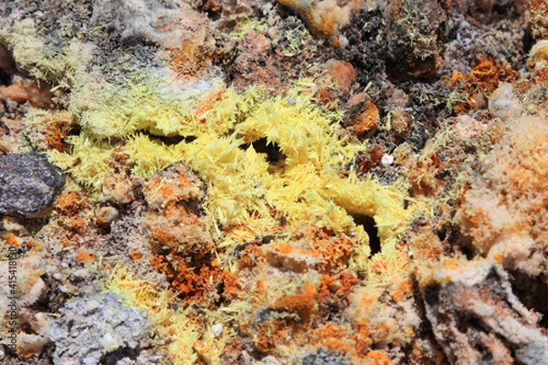 Obraz sulfur crystals