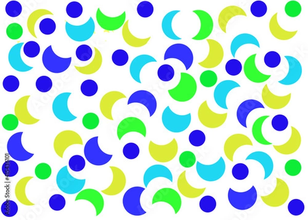 Fototapeta Different shapes on different backgrounds