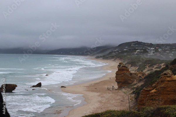 Fototapeta storm on the beach