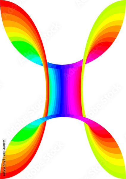 Obraz abstract background with rainbow